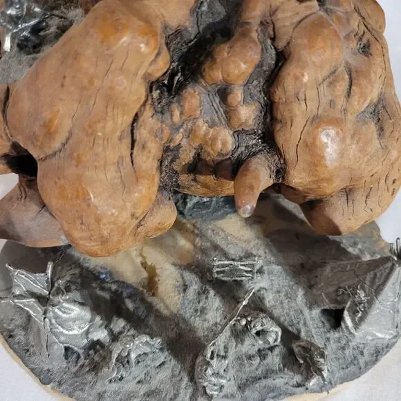 Ken Dettling Artist Sculpture 1983 Pewter Miniatures of Old West "Indian Villag" - Picture 4 of 11